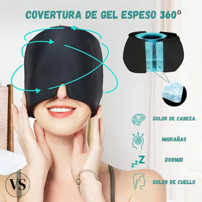 GORRO ANTIFAZ DE GEL ALIVIO Y RELAJACION