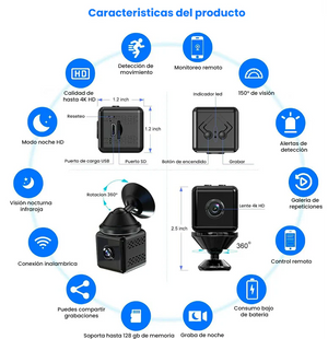 MINI CAMARA DE SEGURIDAD INALAMBRICA