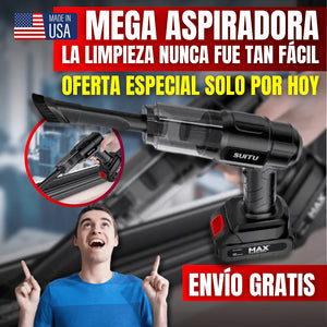 MEGA ASPIRADORA MANUAL DE ALTA POTENCIA